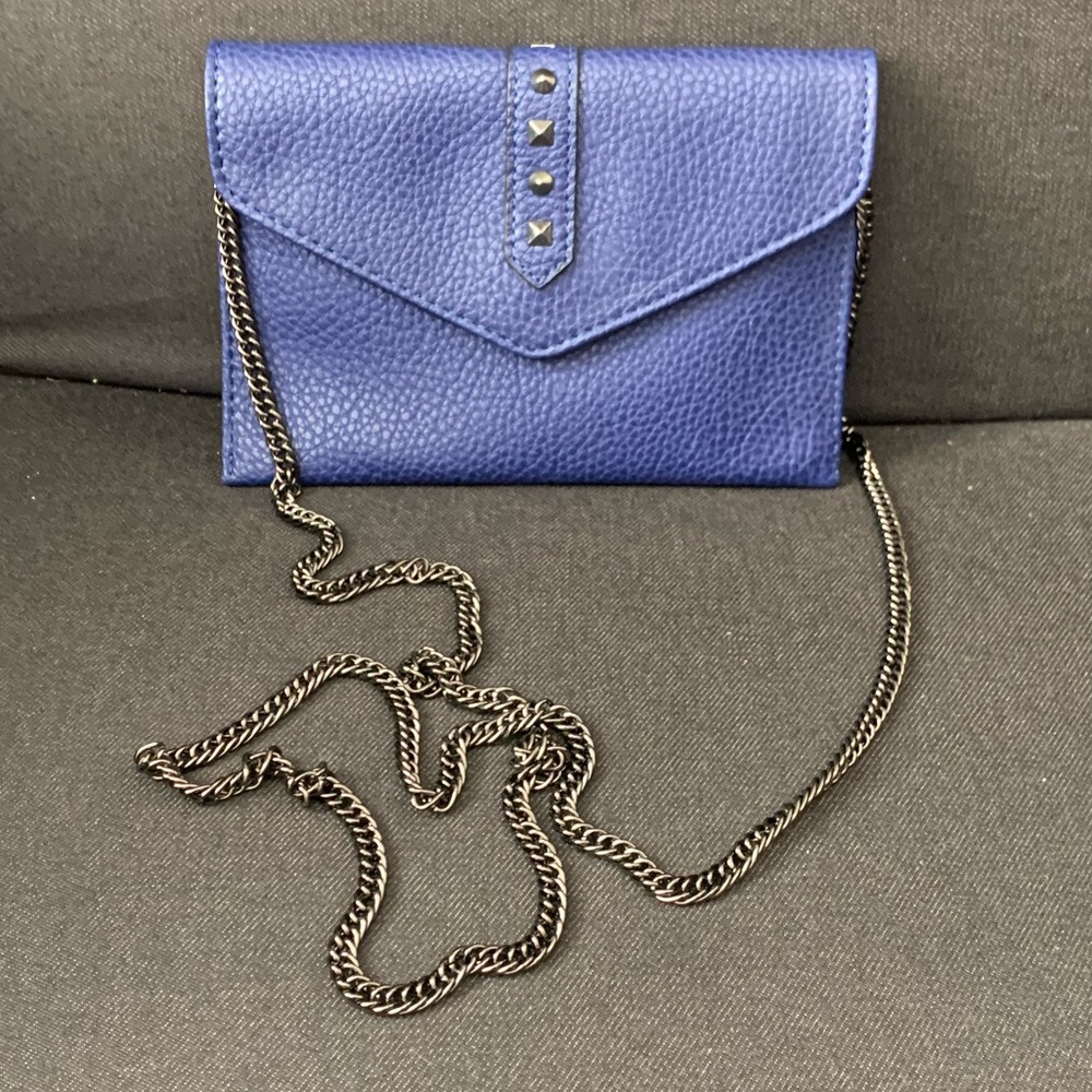 Danielle Nicole Purple Studded Convertible Wallet Crossbody Bag